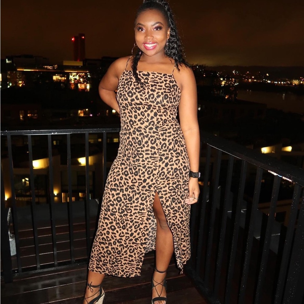 MISSGUIDED Cheetah Leopard Print Dress